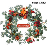 Eucalyptus Garland with Mixed Flowers – 5.9ft
