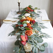 Eucalyptus Garland with Mixed Flowers – 5.9ft