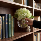 Artificial Hydrangea Flowers in Vase | Premium Faux Hydrangea for Home Decor Coffee Table Wedding DIY
