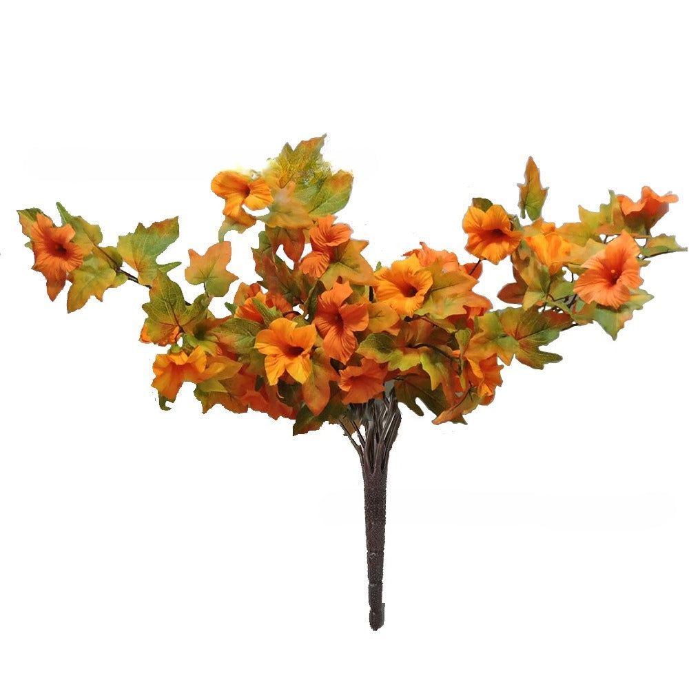 Artificial Hanging Flowers Plants with Basket for Outdoors, Artificial Petunias UV Resistant Petunias Fake Flowers for Outdoor Garden Porch Balcony Decoration