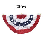 Usa pleated half fan flag bunting bundle for 4th of july independ by IPOPU