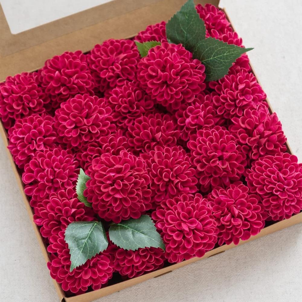 Foam Artificial Flowers 25pcs | Wedding Centerpiece Graduation Baby Shower Party & Home Decor in 9 Colors