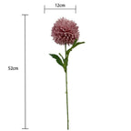 Artificial Chrysanthemum Ball Flowers Set of 10 | Mums for Home Decor Indoor Floral Arrangement Table Centerpiece Yellow
