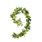Artificial Lemon Garland with Fairy Lights | Greenery Vine & Citrus Flowers for Wedding Home Garden Holiday Decor