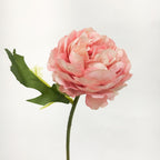 Artificial Silk Peony Flowers | Wedding Bouquet Wreath Home Decor & Centerpiece in White Pink