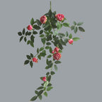 Artificial Rose Vine Garland | Hanging Floral Garland for Wedding Wall Home Decor Trellis Fence