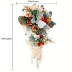 Artificial Bridal Wedding Bouquet | Vintage Floral for Bride Bridesmaid Ceremony Anniversary & Proposal in 13 Styles