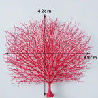 Peacock & coral branch decoration bundle for table centerpiece by IPOPU