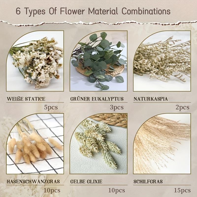 Beige Artificial Flower Bouquet | Realistic Faux Flowers for Vase Home Decor Table Centerpiece & Indoor Styling