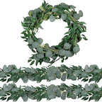 Artificial Eucalyptus and Willow Garland 6.5ft | Wedding Arch Backdrop Table Centerpiece & Home Decor Greenery