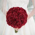 Artificial Carnation Flowers 15pcs with Stems | Wedding Bouquet Home Decor Anniversary Birthday & Valentine's Day in 8 Colors