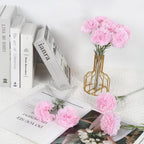 Red Carnations Artificial Flowers, 16PCS Carnations Flowers for Wedding Bouquets Home Table Decor