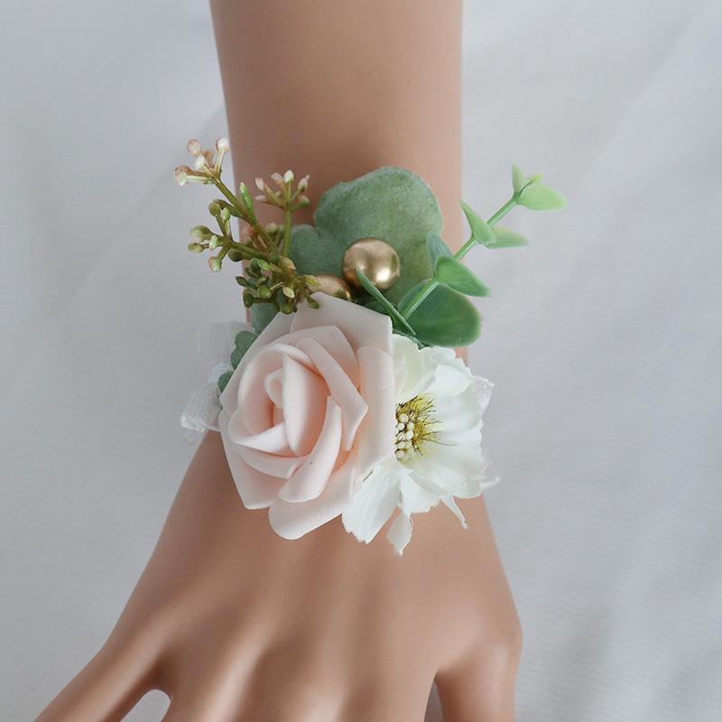 Artificial Flower Boutonnieres for Wedding Groomsmen | Groom Suit Corsage Prom & Formal Accessory in White Pink Wine Red Blue Orange