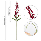 Artificial Lily of the Valley Bouquet 6pcs 37in | Wedding Bridal Party Garden Floor Vase & Home Decor in Beige Pink White Purple Red