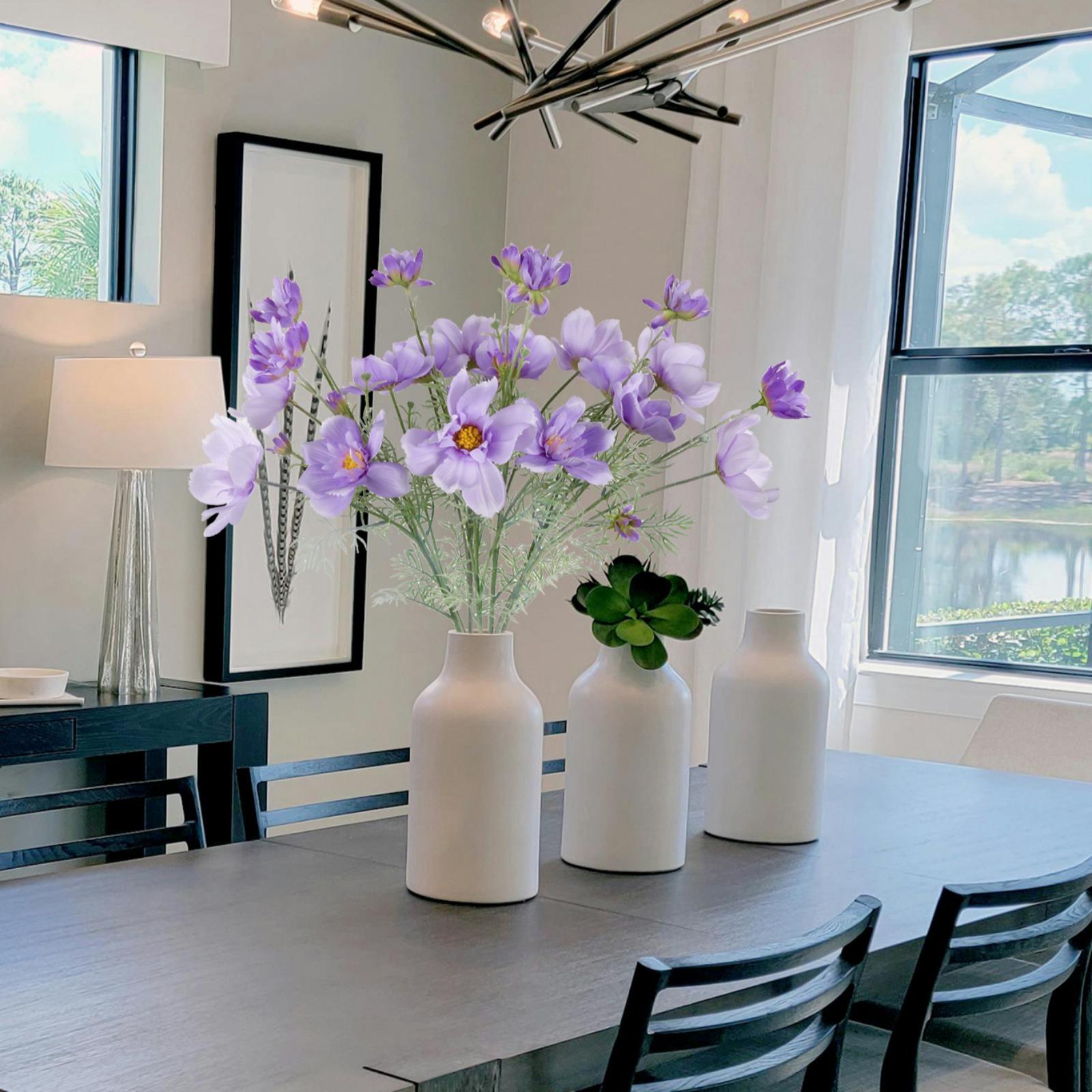 Long Stem Artificial Cosmos Daisy Flowers 30 Inch | Wedding Tall Vase Party Table Centerpiece & Home Decor in 8 Colors
