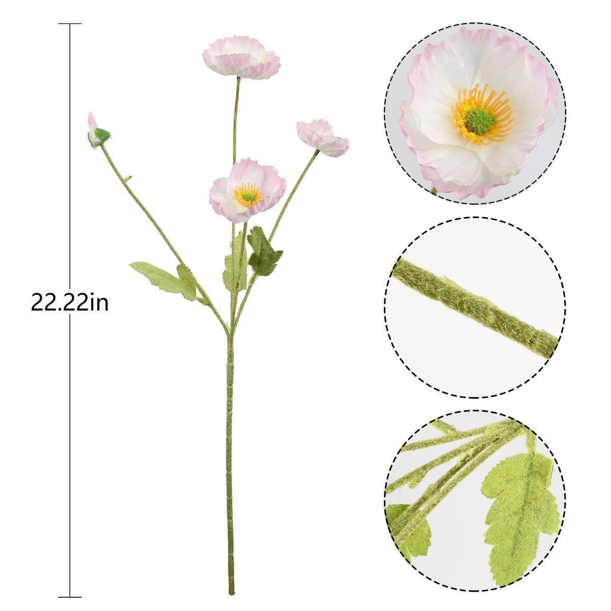 Handmade Artificial Faux Blooms 10pcs | Home Flower Arrangement Wedding Holiday & DIY Decor in 14 Colors