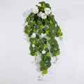 Morning glory hanging flower vine styled for faux cascading plant by IPOPU