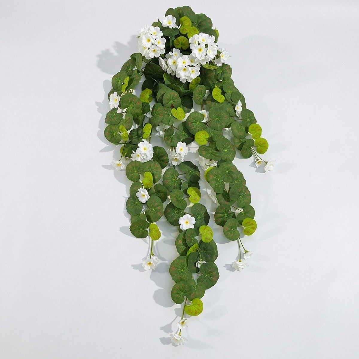 
Artificial morning glory hanging flowers white faux vine plants for outdoor porch patio garden fence indoor home wedding arch decor