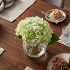 Artificial Hydrangea Flowers in Vase | Premium Faux Hydrangea for Home Decor Coffee Table Wedding DIY