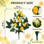 Cemetery flowers memorial rose bouquets with arranged for gravesite decoration by IPOPU