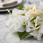 Floral Candle Wreath Rings | Artificial Bougainvillea Candle Rings for Wedding Table Centerpiece Home Decor