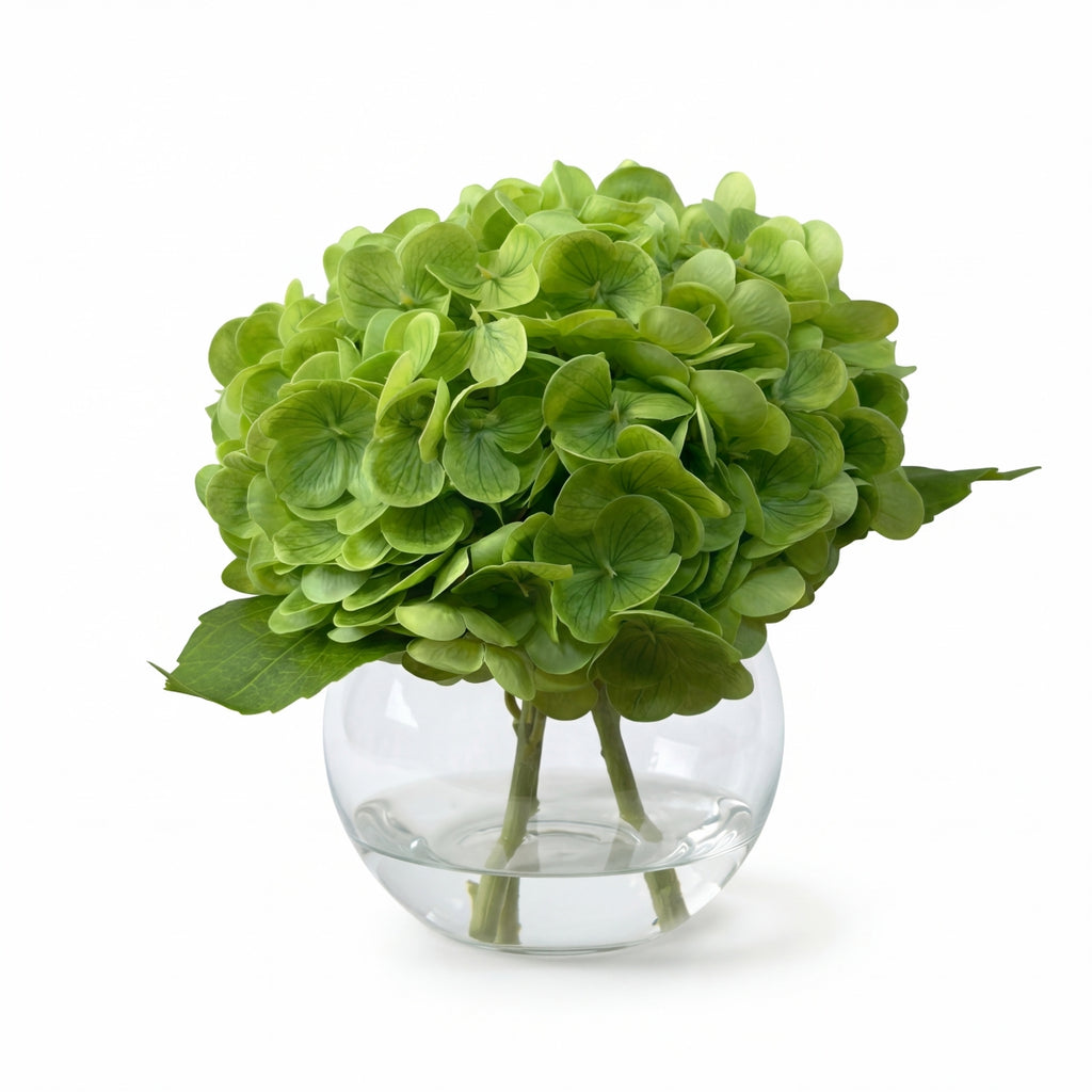 Artificial Hydrangea Flowers in Vase | Premium Faux Hydrangea for Home Decor Coffee Table Wedding DIY