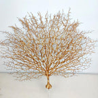 Peacock & coral branch decoration styled for table centerpiece by IPOPU