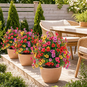 Artificial Mixed Petunia Flower Ball with Ground Stake – 40x56cm