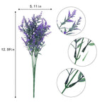UV Resistant Artificial Lavender Flowers | Outdoor Indoor Hanging Flowerpot Patio Garden & Home Decor in White Purple Pink