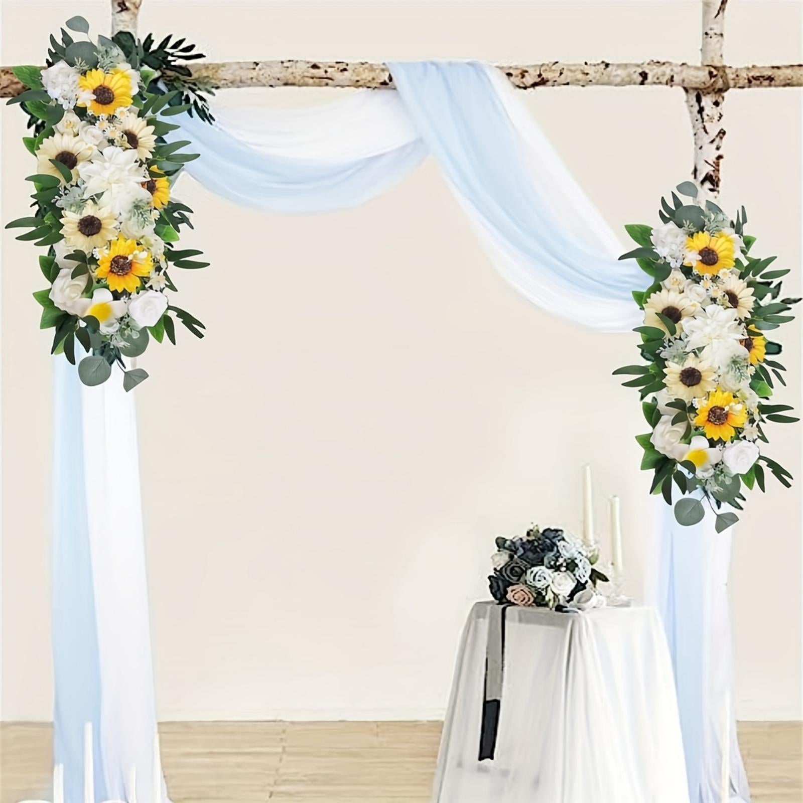 Artificial Flower, Simulation Decorative Flower Row Artificial Rose Flower Panels Simulation Flowers Wall Hanging Decor Wedding Flower Wedding Flower Ornament