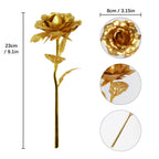 Galaxy Rose Artificial Flowers 12pcs | Mother's Day Valentine's Day Birthday Wedding & Party Gift in Blue White Gold