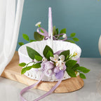 Simulation Flower Basket Centerpiece | Wedding Anniversary Holiday Banquet & Party Decor in Pink White Green Purple