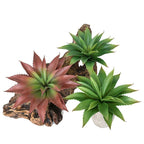 Real Touch Artificial Succulents and Aloe Greenery Unpotted | Home Office Wedding & DIY Floral Arrangement in Green Brown