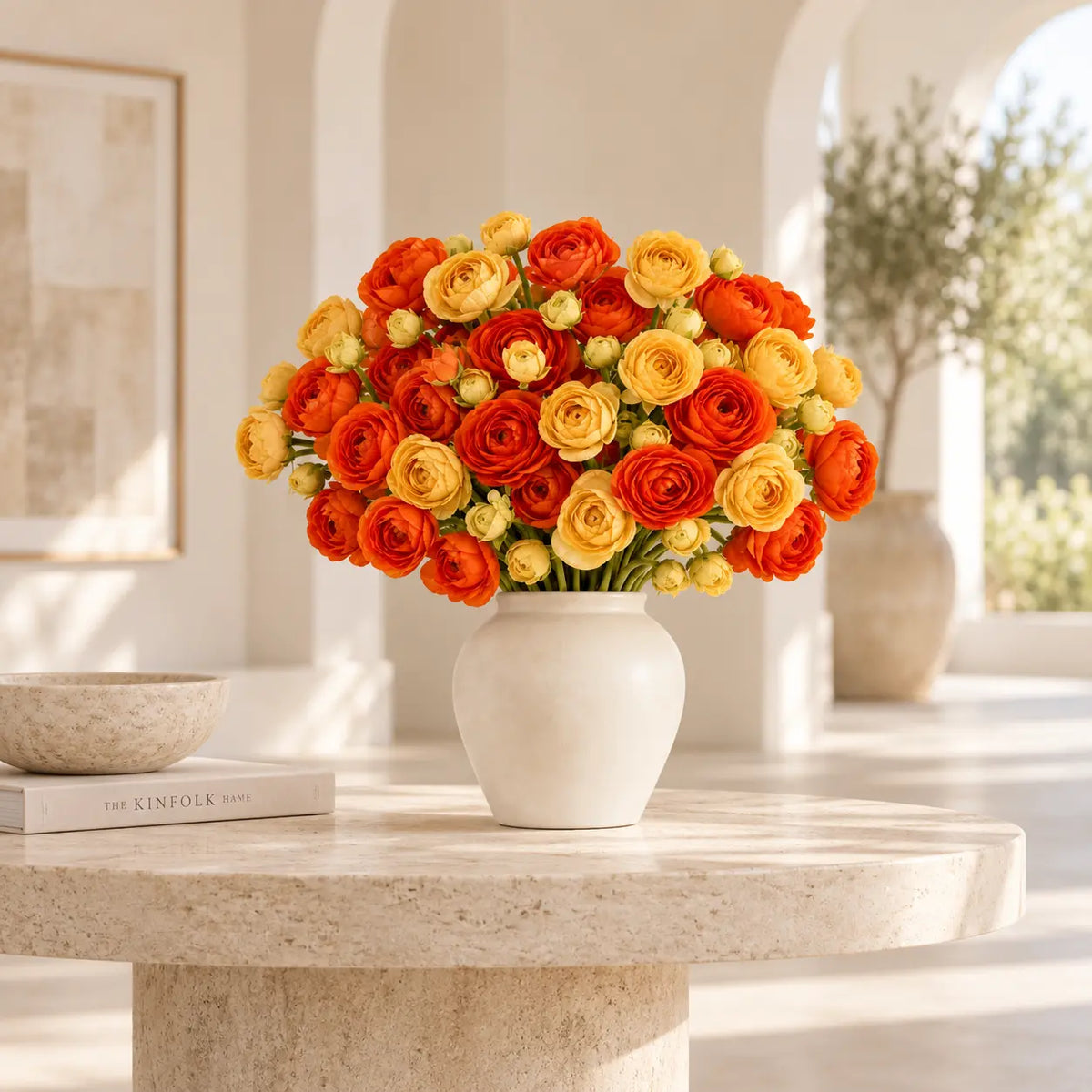 RUSSET ORANGE & IVORY