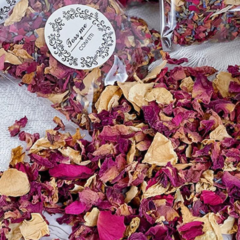 Artificial Rose Confetti Petals 10pcs | Wedding Aisle Table Scatter Valentine's Day Party Decor