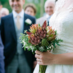 Artificial King Protea Flowers 2pcs 31 inch Stem | Wedding Centerpiece Home & Garden Decor in Burgundy Red