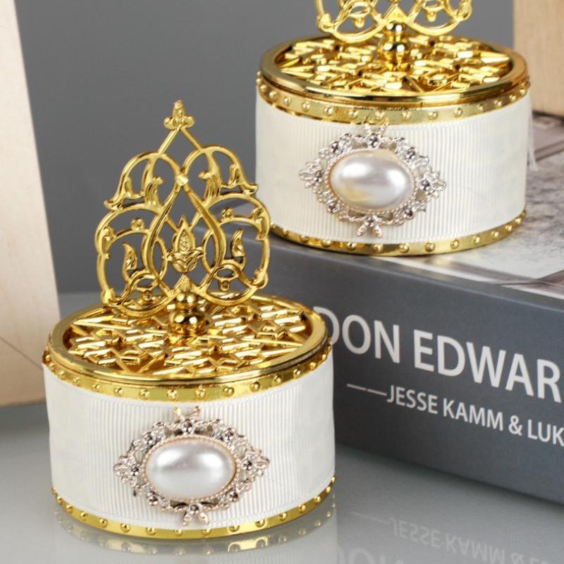 Wedding Favor Boxes with Lid Set of 12 | Gold Candy Chocolate Gift Boxes for Wedding Baby Shower Anniversary & Party
