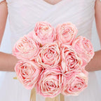 Artificial Rose Heads Bulk 20pcs | Wedding Centerpiece Valentine's Day Home Decor & DIY Crafts in 12 Colors