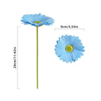 Gerbera Daisy Artificial Flowers 20pcs with Stems | Wedding Party Home Office Decor in 7 Colors