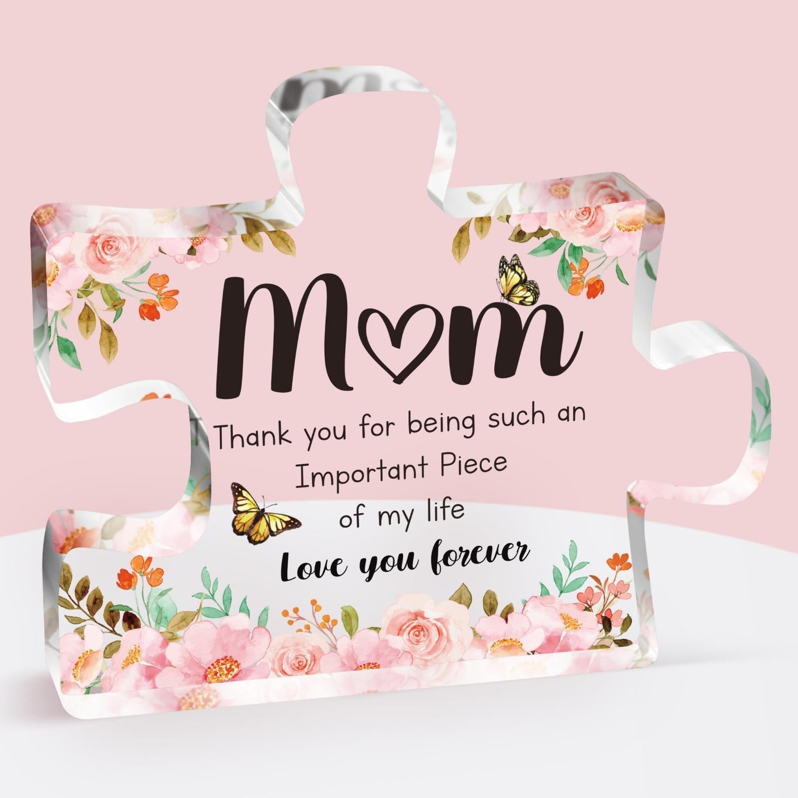 Custom Acrylic Puzzle Plaque | Engraved Gift for Mom Sister Grandma Friend Valentine's Day Mother's Day