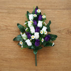 Cemetery flowers memorial rose bouquets with arranged for gravesite decoration by IPOPU