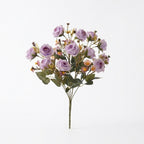 Rose & daisy bouquet UV resistant 2pcs arranged for 5 colors faux flower by IPOPU