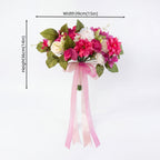 Pink Blush Rose & Peony Bouquet with Eucalyptus | Wedding Bridal Shower Home Decor