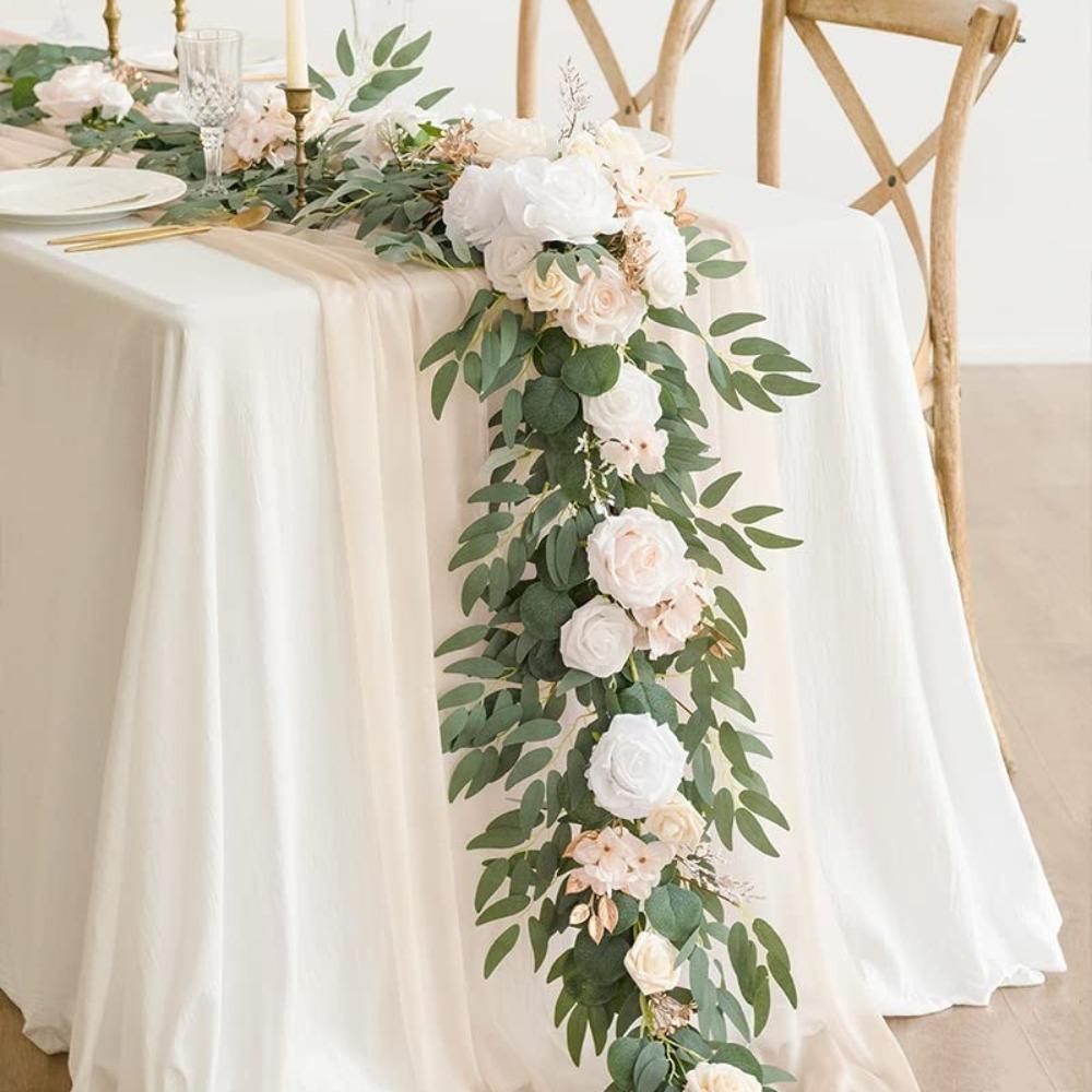 Artificial Floral Sphere Centerpiece | Wedding Table Party Home Display & Ornament in Blue Orange Red White