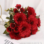 Close-up of lifelike vintage sunflowers set of 3 for lifelike bouquets by IPOPU