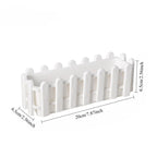 Artificial Daisy Potted Plants in Picket Fence Pots Set of 3 | Home Office Window Wedding Indoor & Outdoor Decor