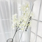Long stem magnolia flowers 4pcs 38 inch silk bundle for home decor floor by IPOPU