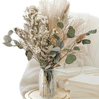 Beige Artificial Flower Bouquet | Realistic Faux Flowers for Vase Home Decor Table Centerpiece & Indoor Styling