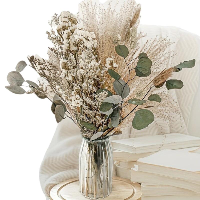 Beige Artificial Flower Bouquet | Realistic Faux Flowers for Vase Home Decor Table Centerpiece & Indoor Styling