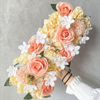 Floral swags styled for wedding arch party by IPOPU
